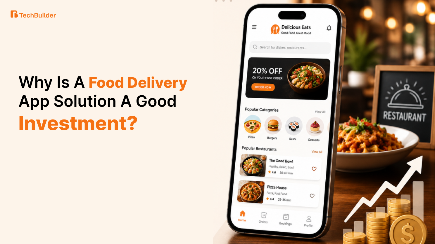 Why Is a Food Delivery App Solution a Good Investment?