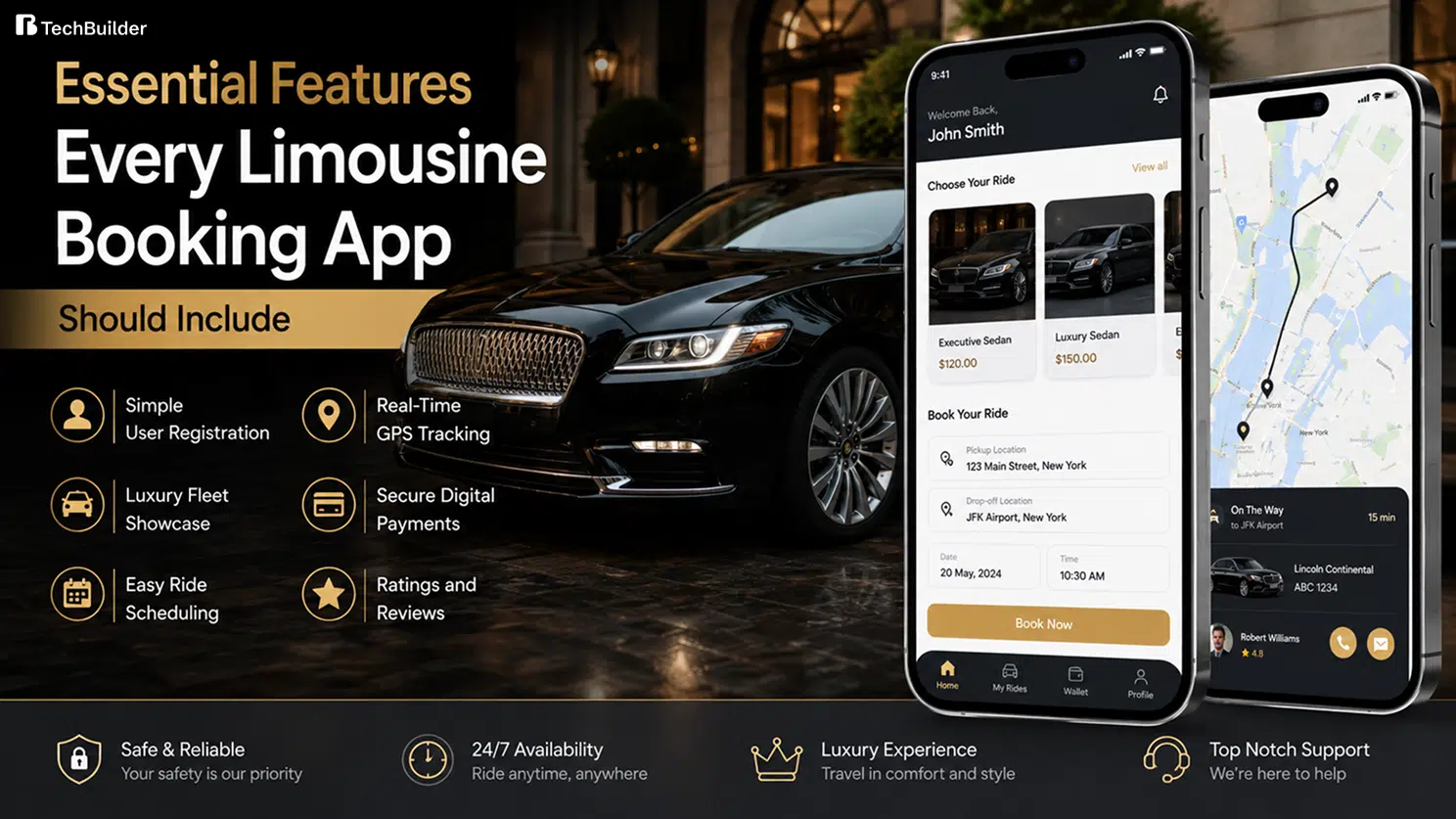 Essential Features of Limousine Booking App